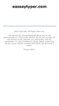 Mobile Screenshot of eassaytyper.com